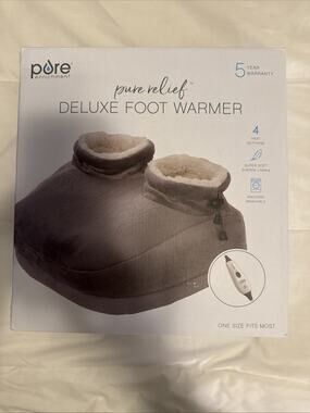 Pure Enrichment PureRelief™ Deluxe Foot Warmer Sherpa Micro Mink Auto Shut Off